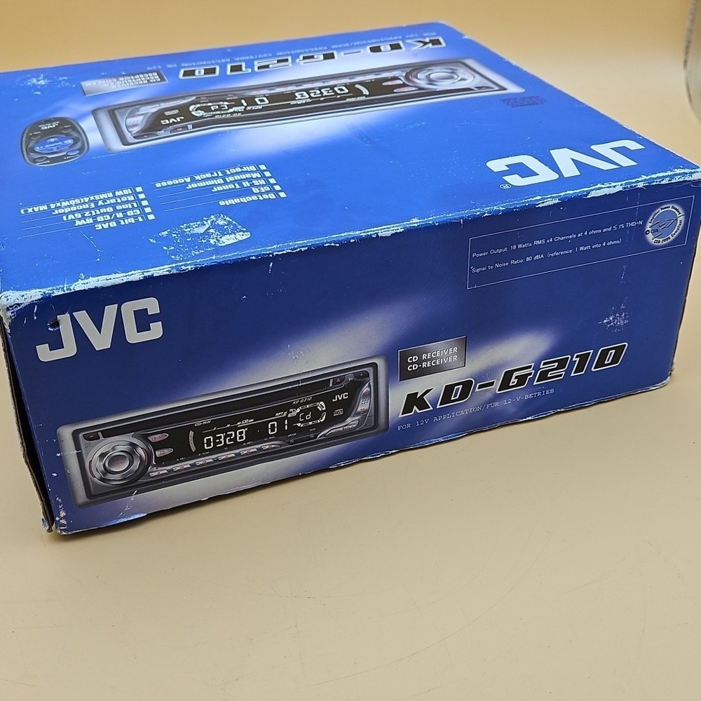 JVC KD-G210 CD Player Radio In Dash Receiver Automotive Vehicle Audio Brand New - Picture 5 of 9
